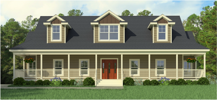 Cape Cod Modular Home – Greenbier Floorplan for a Classic Wrapped Porch and Other Prominent Features - Lewisburg, WV