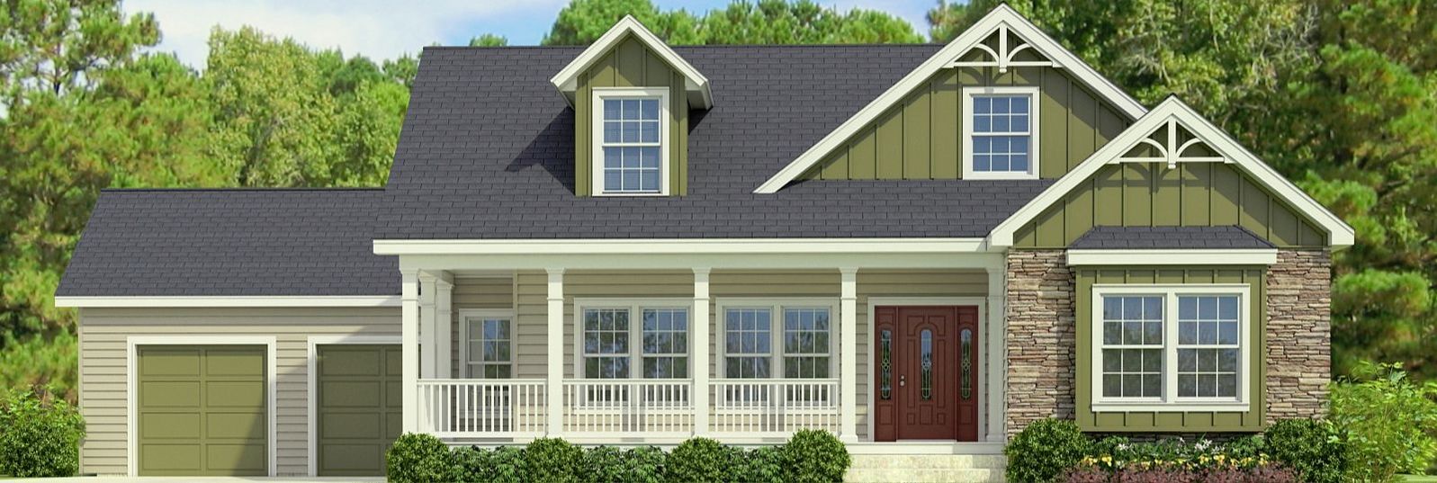 The Buckeye II Cape Cod Style Modular Home has a Trademark Wrap Porch and More - Lincolnton, NC