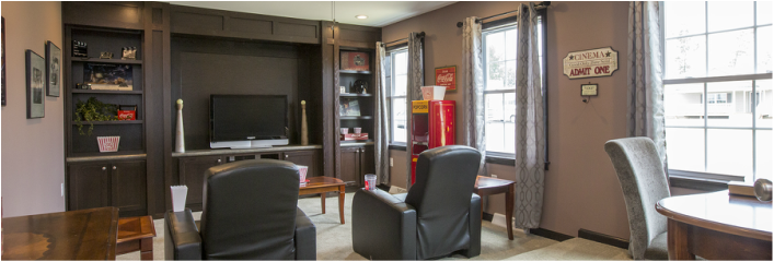 Princeton Ranch Style Modular Homes for a L-shaped Ranch with Home Theater, Command Center Kitchen, and Porch - Princeton, WV Princeton Ranch Style Modular Homes for a L-shaped Ranch with Home Theater, Command Center Kitchen, and Porch - Princeton, WV