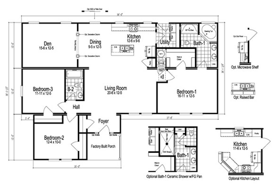 1720 Sq. Ft. Modular Home Floor Plan Logan Modular Home