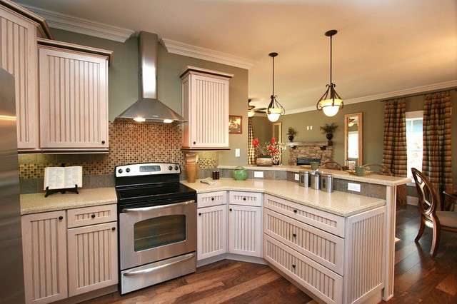 Taller Cabinet Molding, Crown Molding, Tile Backsplash, Bronze Fixtures Taller Cabinet Molding, Crown Molding, Tile Backsplash, Bronze Fixtures