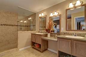 Full Tile Walk-in Shower